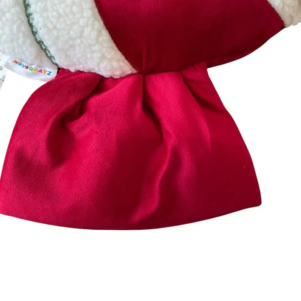 Christmas PEPPERMINT CANDY Shaped Pillow 29x17 Holiday Red Swirl by Novogratz